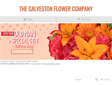 Tablet Screenshot of flowersgalvestontx.com